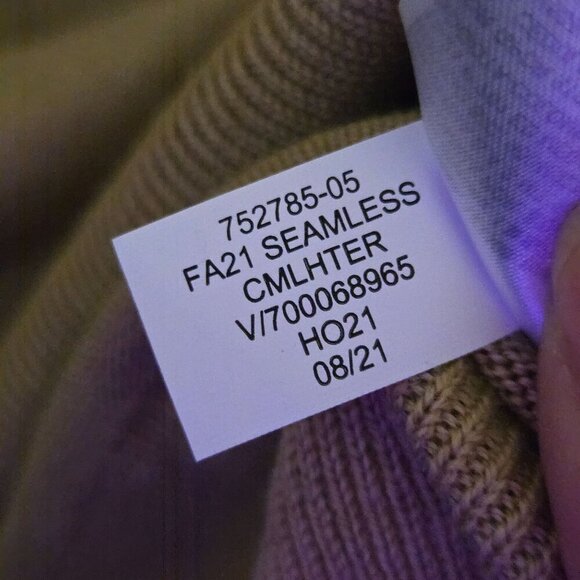 Banana Republic 100% Merino Wool Capsule Wardrobe Camel Crewneck Sweater Size S - Picture 7 of 7